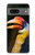 W3876 Colorful Hornbill Funda Carcasa Case y Caso Del Tirón Funda para Google Pixel 7a