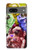 W3914 Colorful Nebula Astronaut Suit Galaxy Funda Carcasa Case y Caso Del Tirón Funda para Google Pixel 7a