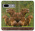 W3917 Capybara Family Giant Guinea Pig Funda Carcasa Case y Caso Del Tirón Funda para Google Pixel 7a