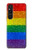 W2683 Rainbow LGBT Pride Flag Funda Carcasa Case y Caso Del Tirón Funda para Sony Xperia 1 V