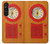 W2780 Vintage Orange Bakelite Radio Funda Carcasa Case y Caso Del Tirón Funda para Sony Xperia 1 V