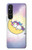 W3485 Cute Unicorn Sleep Funda Carcasa Case y Caso Del Tirón Funda para Sony Xperia 1 V