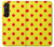 W3526 Red Spot Polka Dot Funda Carcasa Case y Caso Del Tirón Funda para Sony Xperia 1 V