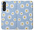 W3681 Daisy Flowers Pattern Funda Carcasa Case y Caso Del Tirón Funda para Sony Xperia 1 V