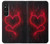 W3682 Devil Heart Funda Carcasa Case y Caso Del Tirón Funda para Sony Xperia 1 V