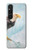 W3843 Bald Eagle On Ice Funda Carcasa Case y Caso Del Tirón Funda para Sony Xperia 1 V