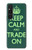 W3862 Keep Calm and Trade On Funda Carcasa Case y Caso Del Tirón Funda para Sony Xperia 1 V