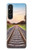 W3866 Railway Straight Train Track Funda Carcasa Case y Caso Del Tirón Funda para Sony Xperia 1 V
