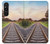 W3866 Railway Straight Train Track Funda Carcasa Case y Caso Del Tirón Funda para Sony Xperia 1 V