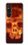 W3881 Fire Skull Funda Carcasa Case y Caso Del Tirón Funda para Sony Xperia 1 V