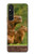 W3917 Capybara Family Giant Guinea Pig Funda Carcasa Case y Caso Del Tirón Funda para Sony Xperia 1 V