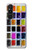 W3956 Watercolor Palette Box Graphic Funda Carcasa Case y Caso Del Tirón Funda para Sony Xperia 1 V