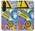 W3960 Safety Signs Sticker Collage Funda Carcasa Case y Caso Del Tirón Funda para Sony Xperia 1 V