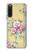 W2229 Vintage Flowers Funda Carcasa Case y Caso Del Tirón Funda para Sony Xperia 10 V