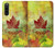 W2523 Canada Autumn Maple Leaf Funda Carcasa Case y Caso Del Tirón Funda para Sony Xperia 10 V