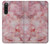 W2843 Pink Marble Texture Funda Carcasa Case y Caso Del Tirón Funda para Sony Xperia 10 V