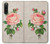 W3079 Vintage Pink Rose Funda Carcasa Case y Caso Del Tirón Funda para Sony Xperia 10 V