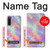 W3706 Pastel Rainbow Galaxy Pink Sky Funda Carcasa Case y Caso Del Tirón Funda para Sony Xperia 10 V