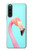 W3708 Pink Flamingo Funda Carcasa Case y Caso Del Tirón Funda para Sony Xperia 10 V