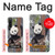 W3793 Cute Baby Panda Snow Painting Funda Carcasa Case y Caso Del Tirón Funda para Sony Xperia 10 V