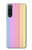 W3849 Colorful Vertical Colors Funda Carcasa Case y Caso Del Tirón Funda para Sony Xperia 10 V