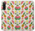 W3883 Fruit Pattern Funda Carcasa Case y Caso Del Tirón Funda para Sony Xperia 10 V
