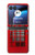 W0058 British Red Telephone Box Funda Carcasa Case y Caso Del Tirón Funda para Motorola Razr 40 Ultra