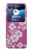 W3924 Cherry Blossom Pink Background Funda Carcasa Case y Caso Del Tirón Funda para Motorola Razr 40 Ultra