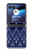 W3950 Textile Thai Blue Pattern Funda Carcasa Case y Caso Del Tirón Funda para Motorola Razr 40 Ultra