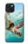 W1377 Ocean Sea Turtle Funda Carcasa Case y Caso Del Tirón Funda para iPhone 15