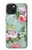 W2178 Flower Floral Art Painting Funda Carcasa Case y Caso Del Tirón Funda para iPhone 15