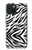 W3056 Zebra Skin Texture Graphic Printed Funda Carcasa Case y Caso Del Tirón Funda para iPhone 15