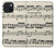 W3082 Music Sheet Funda Carcasa Case y Caso Del Tirón Funda para iPhone 15