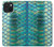 W3414 Green Snake Scale Graphic Print Funda Carcasa Case y Caso Del Tirón Funda para iPhone 15