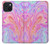W3444 Digital Art Colorful Liquid Funda Carcasa Case y Caso Del Tirón Funda para iPhone 15