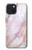 W3482 Soft Pink Marble Graphic Print Funda Carcasa Case y Caso Del Tirón Funda para iPhone 15