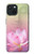 W3511 Lotus flower Buddhism Funda Carcasa Case y Caso Del Tirón Funda para iPhone 15