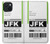 W3664 Airline Travel Luggage Label Funda Carcasa Case y Caso Del Tirón Funda para iPhone 15