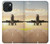 W3837 Airplane Take off Sunrise Funda Carcasa Case y Caso Del Tirón Funda para iPhone 15