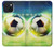 W3844 Glowing Football Soccer Ball Funda Carcasa Case y Caso Del Tirón Funda para iPhone 15