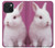 W3870 Cute Baby Bunny Funda Carcasa Case y Caso Del Tirón Funda para iPhone 15