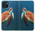 W3899 Sea Turtle Funda Carcasa Case y Caso Del Tirón Funda para iPhone 15