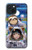 W3915 Raccoon Girl Baby Sloth Astronaut Suit Funda Carcasa Case y Caso Del Tirón Funda para iPhone 15