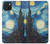 W0582 Van Gogh Starry Nights Funda Carcasa Case y Caso Del Tirón Funda para iPhone 15 Plus