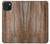 W0599 Wood Graphic Printed Funda Carcasa Case y Caso Del Tirón Funda para iPhone 15 Plus