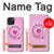 W2847 Pink Retro Rotary Phone Funda Carcasa Case y Caso Del Tirón Funda para iPhone 15 Plus