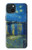 W3336 Van Gogh Starry Night Over the Rhone Funda Carcasa Case y Caso Del Tirón Funda para iPhone 15 Plus
