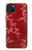 W3817 Red Floral Cherry blossom Pattern Funda Carcasa Case y Caso Del Tirón Funda para iPhone 15 Plus