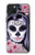 W3821 Sugar Skull Steam Punk Girl Gothic Funda Carcasa Case y Caso Del Tirón Funda para iPhone 15 Plus
