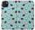 W3860 Coconut Dot Pattern Funda Carcasa Case y Caso Del Tirón Funda para iPhone 15 Plus